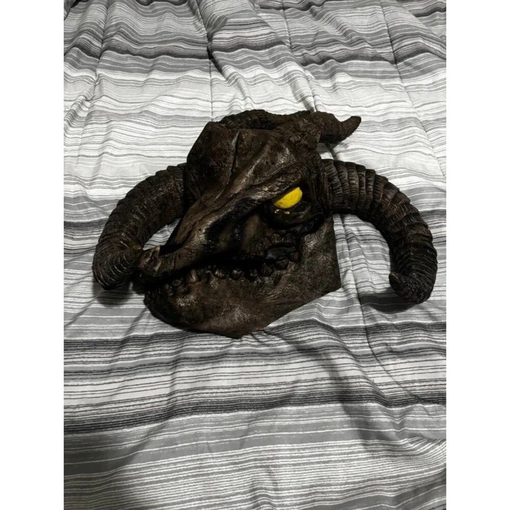 Spirit Halloween scary lamb Mask